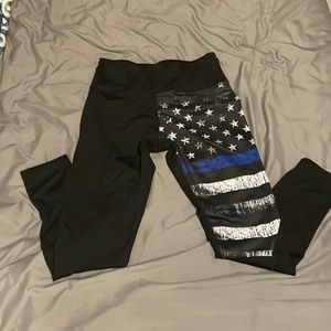 Born Primitive blue line leggings